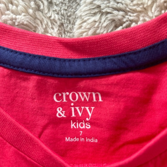 crown & ivy - Red Shirt with Dog, NWT, Kids Size: 7 - Picture 3 of 3